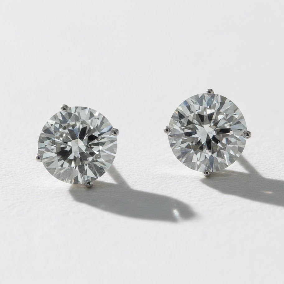 3 Ct Lab Diamond Stud Earrings IGI Certified