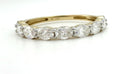 1 Ct Oval Lab Diamond Gold Wedding Band