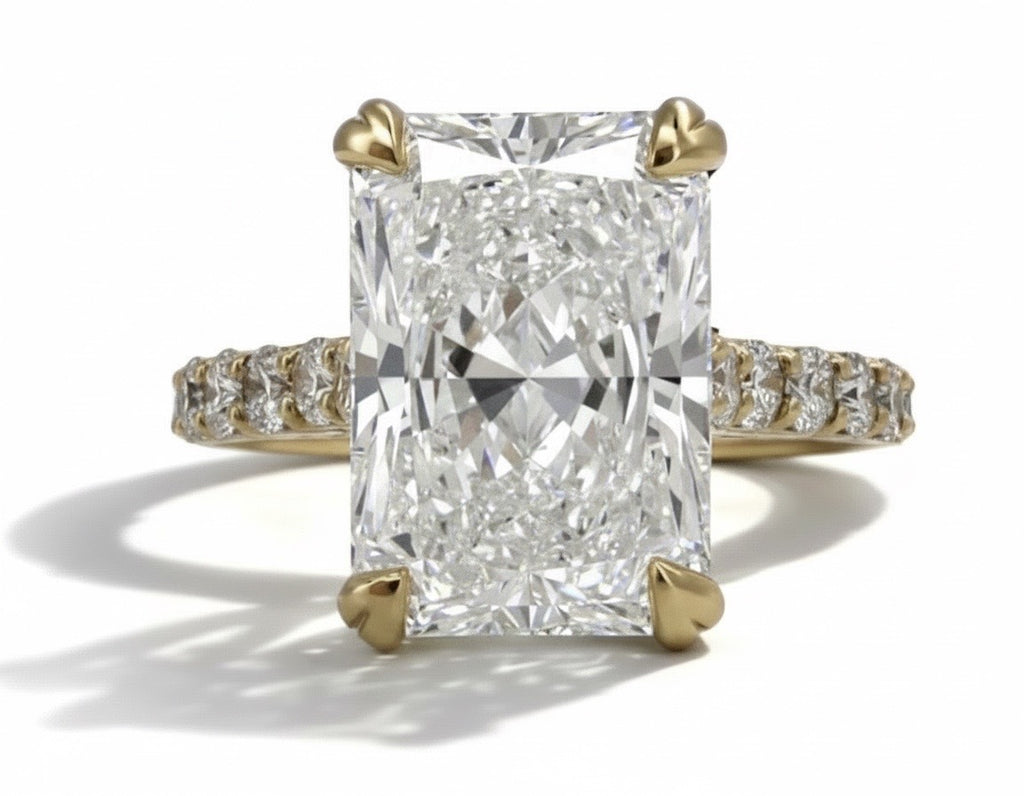 5.75 TCW Radiant Lab Diamond Ring