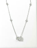 1.5 Ct Cushion Cut Lab Diamond Necklace - IGI Certified