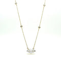 1.13 Ct Marquise Lab Diamond Necklace - IGI Certified
