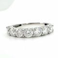 1.34 Ct Round Lab Diamond 7 Stone Wedding Band