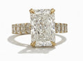 7 TCW Radiant Cut Lab Diamond Ring - IGI Certified