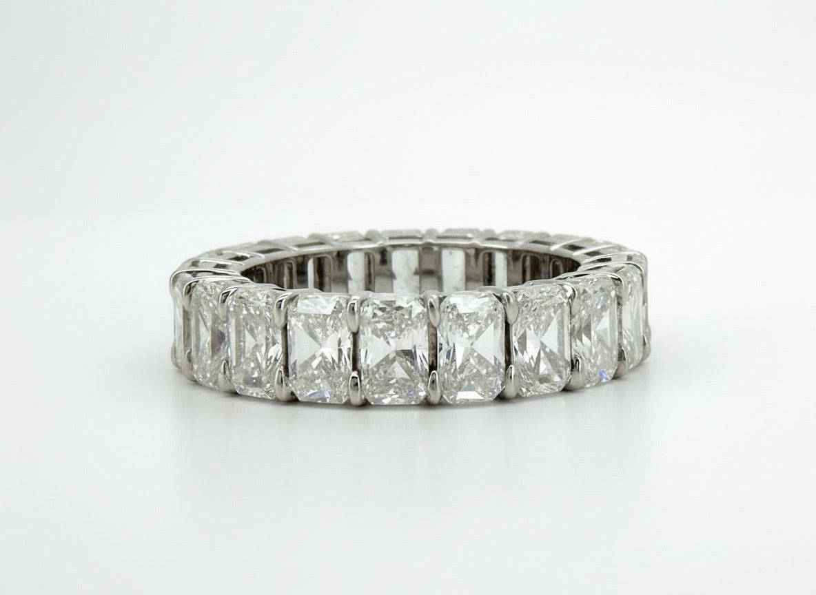6 Ct Lab Diamond Gold Eternity Band
