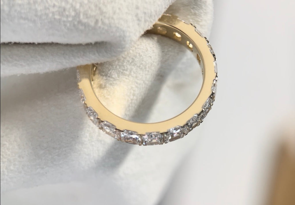 3.3 Ct Radiant Lab Diamond Eternity Ring