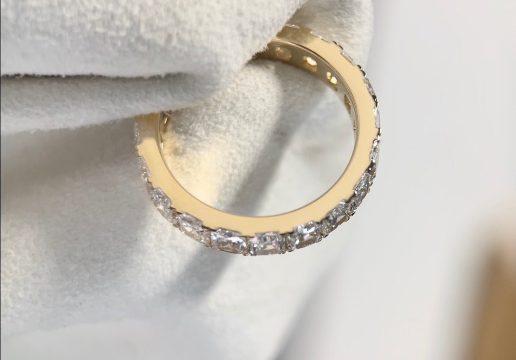 3.3 Ct Radiant Lab Diamond Eternity Ring