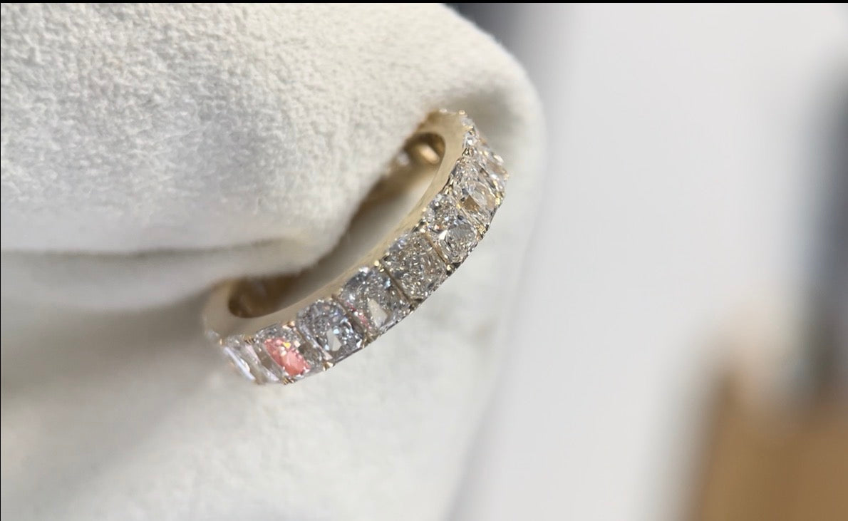 3.3 Ct Radiant Lab Diamond Eternity Ring