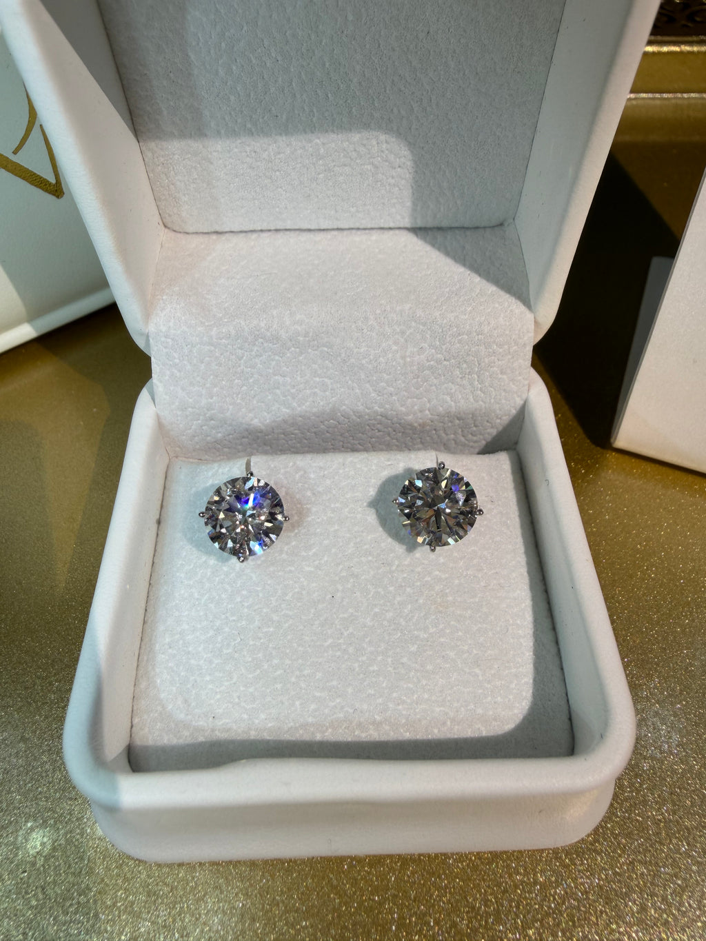 4 Ct Lab Diamond Stud Earrings IGI Certified