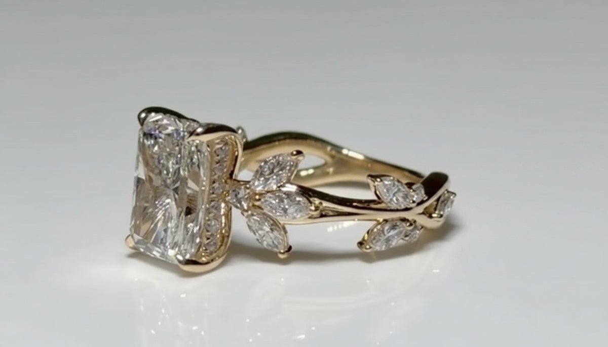 4 Ct Ivy & Vine Lab Diamond Botanical Ring - IGI Certified