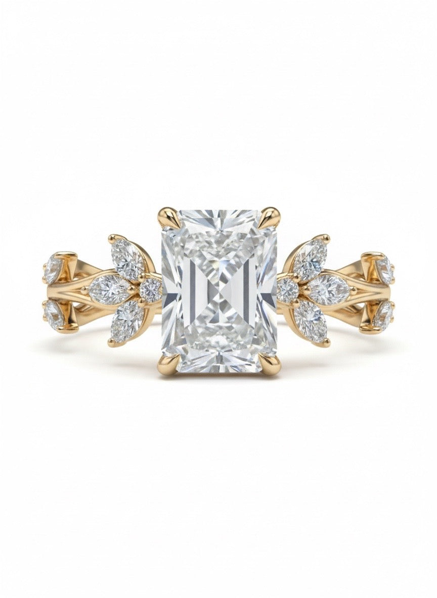 4 Ct Ivy & Vine Lab Diamond Botanical Ring - IGI Certified