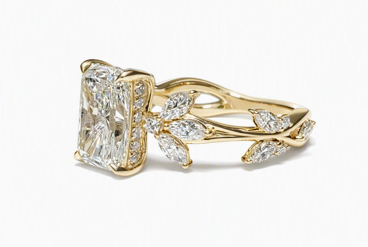 4 Ct Ivy & Vine Lab Diamond Botanical Ring - IGI Certified
