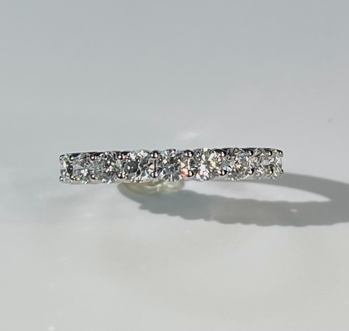 0.92 Ct Round Lab Diamond Anniversary Wedding Band