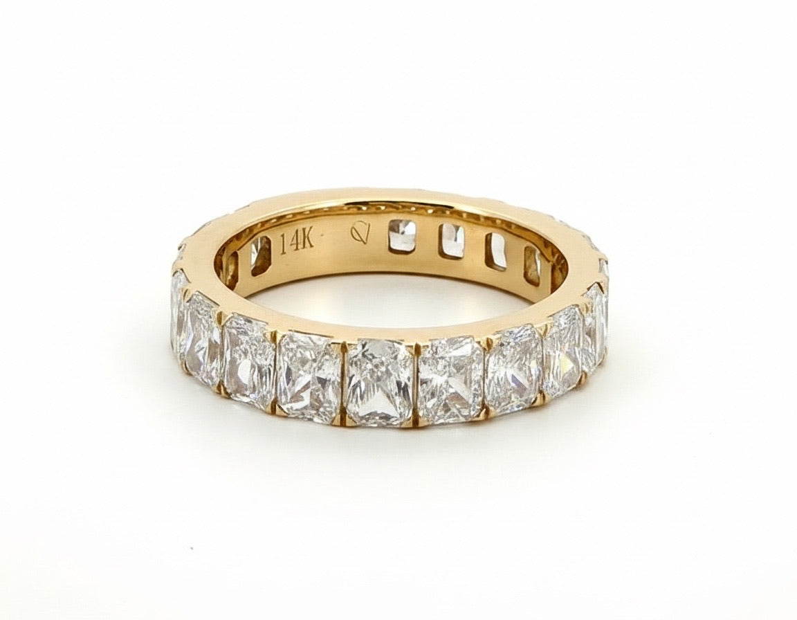 3.3 Ct Radiant Lab Diamond Eternity Ring