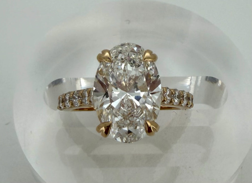 4.75 TCW Oval Lab Diamond Ring