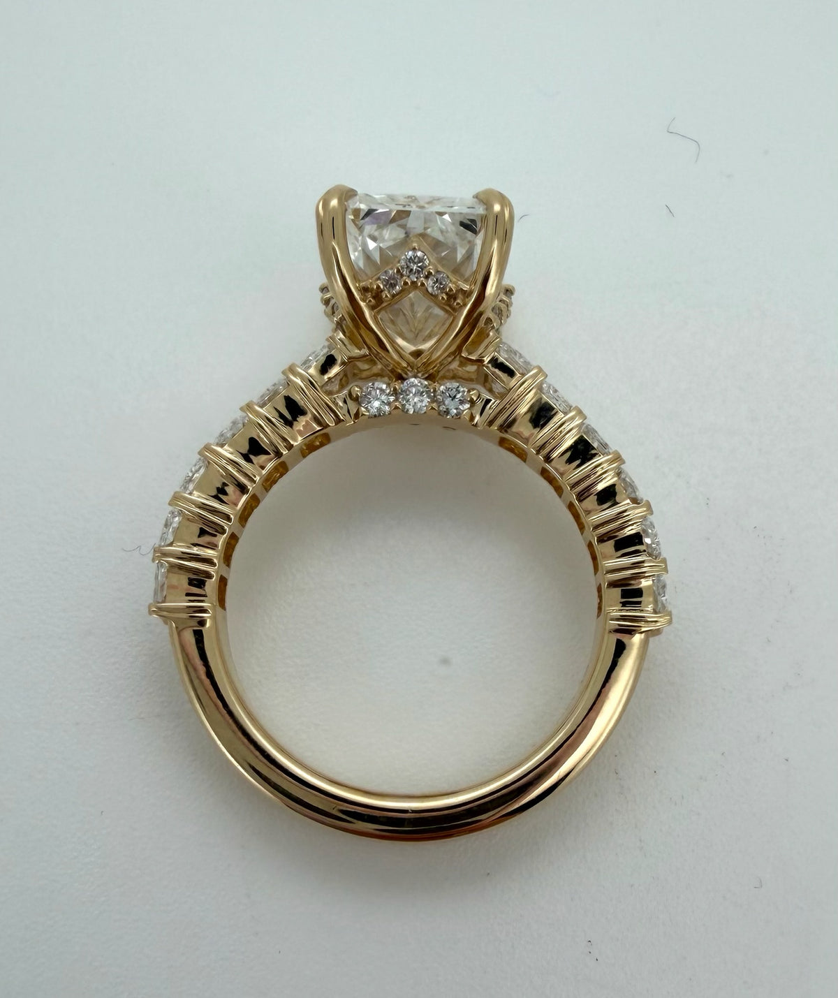 7 TCW Radiant Cut Lab Diamond Ring - IGI Certified