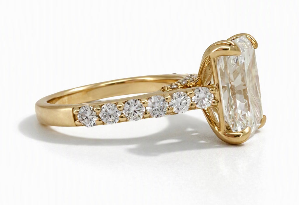 4.75 TCW Radiant Lab Diamond Ring - IGI Certified