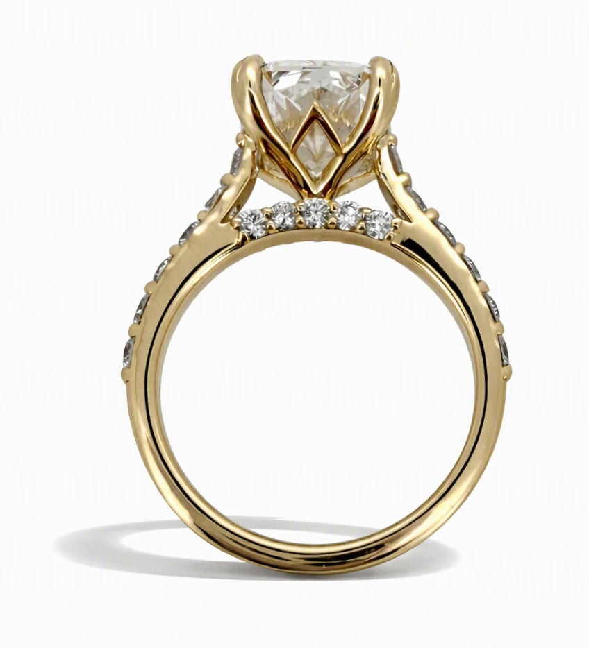 4.75 TCW Radiant Lab Diamond Ring - IGI Certified