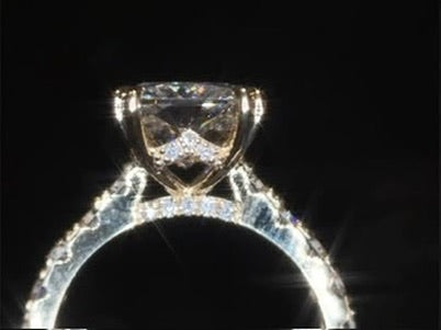 4.75 TCW Radiant Lab Diamond Ring - IGI Certified