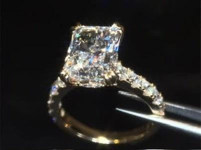 4.75 TCW Radiant Lab Diamond Ring - IGI Certified