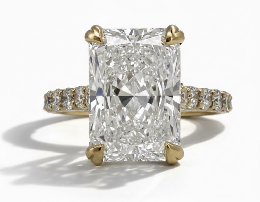5.75 TCW Radiant Lab Diamond Ring