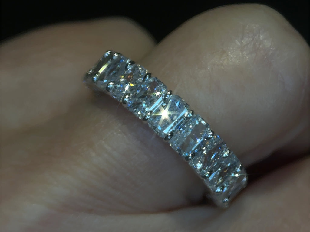 6 Ct Lab Diamond Gold Eternity Band