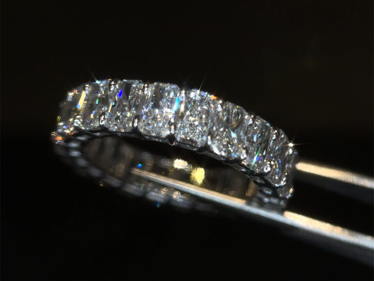 6 Ct Lab Diamond Gold Eternity Band