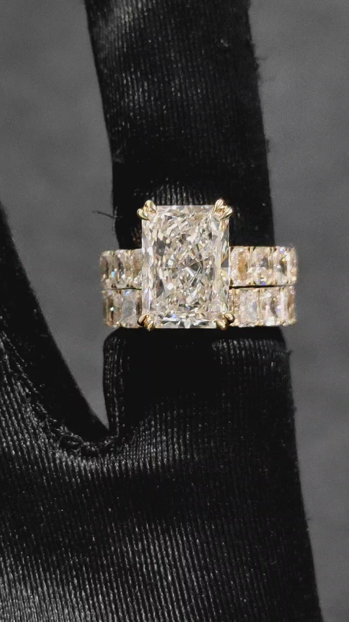 6 Ct Lab Diamond Gold Eternity Band