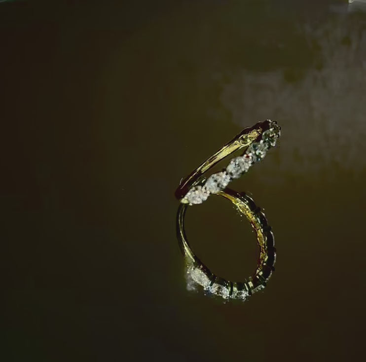 1 Ct Oval Lab Diamond Gold Wedding Band