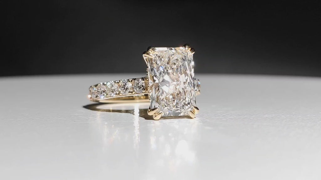 5.75 TCW Radiant Lab Diamond Ring