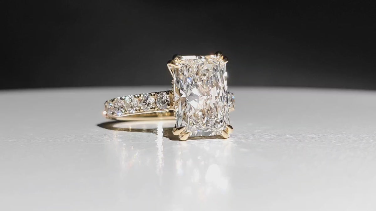 5.75 TCW Radiant Lab Diamond Ring