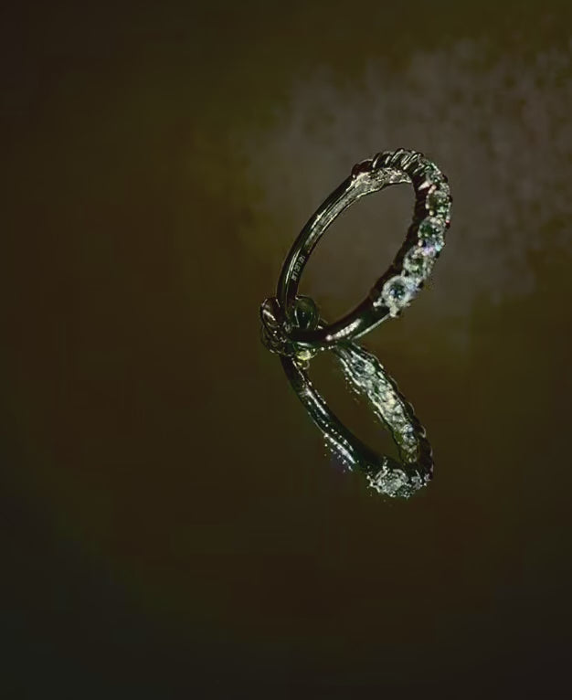 0.92 Ct Round Lab Diamond Anniversary Wedding Band