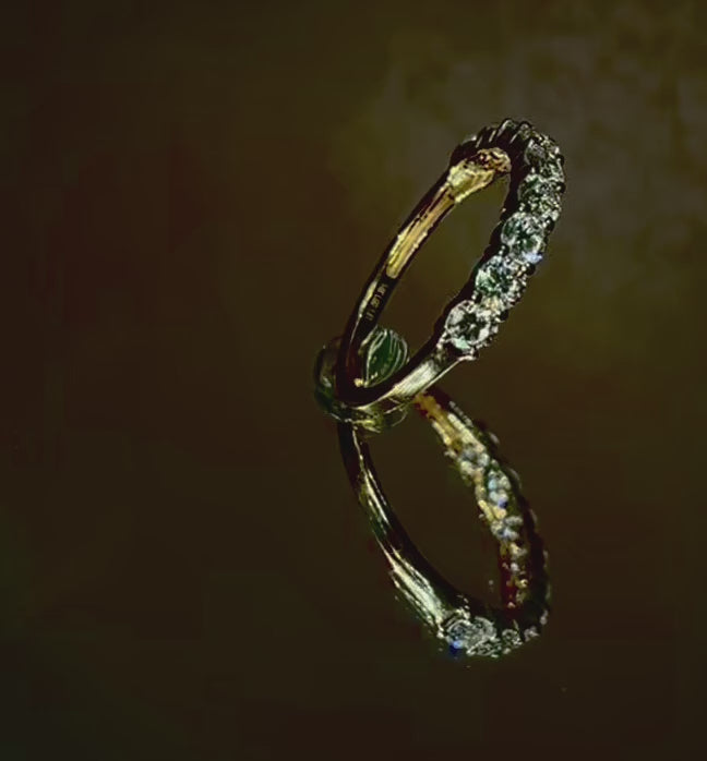 1.61 Ct Round Lab Diamond 9 Stone Anniversary Wedding Band