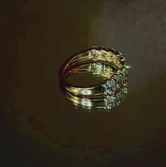 1.44 Ct Oval Lab Diamond Wedding Band