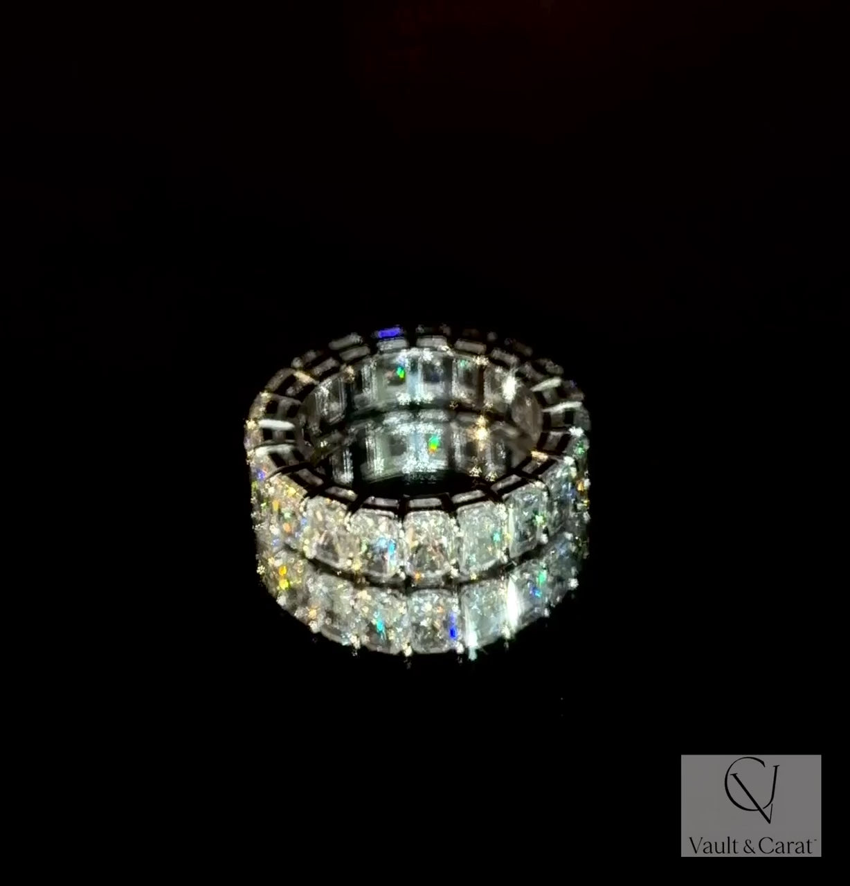 6 Ct Lab Diamond Gold Eternity Band